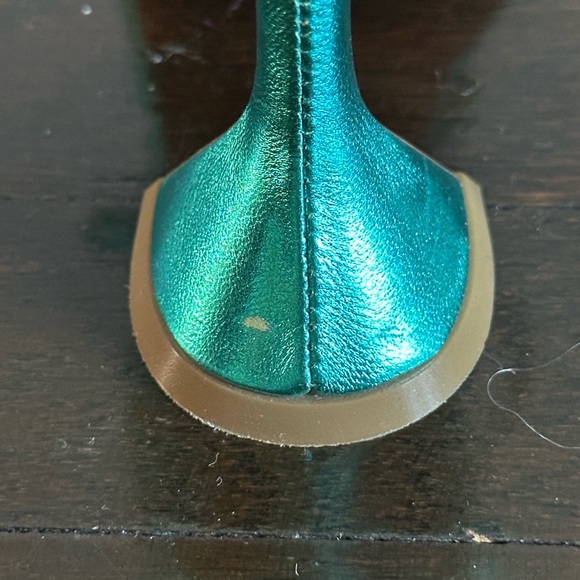 Amina Muaddi Vita leather heel - Picture 4 of 10